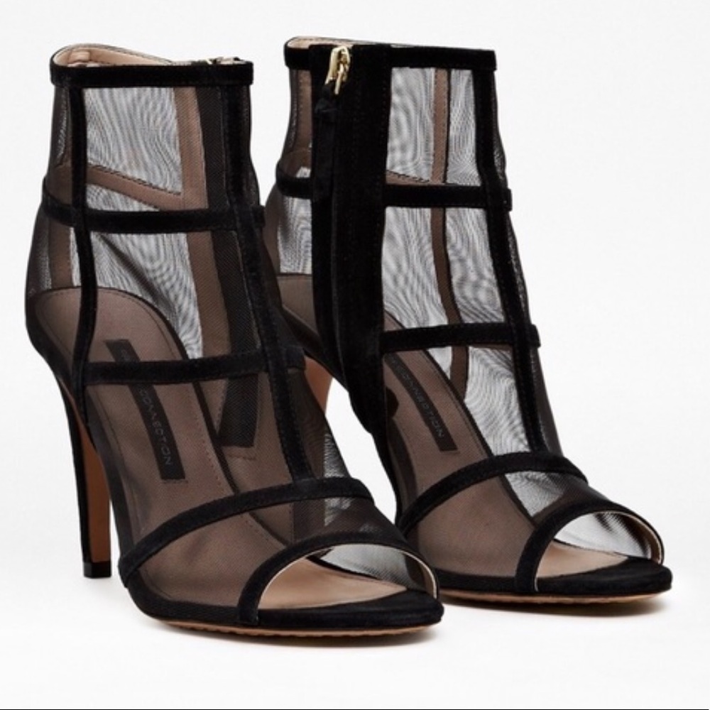 French Connection Quanna Mesh Caged Heels - Size 8